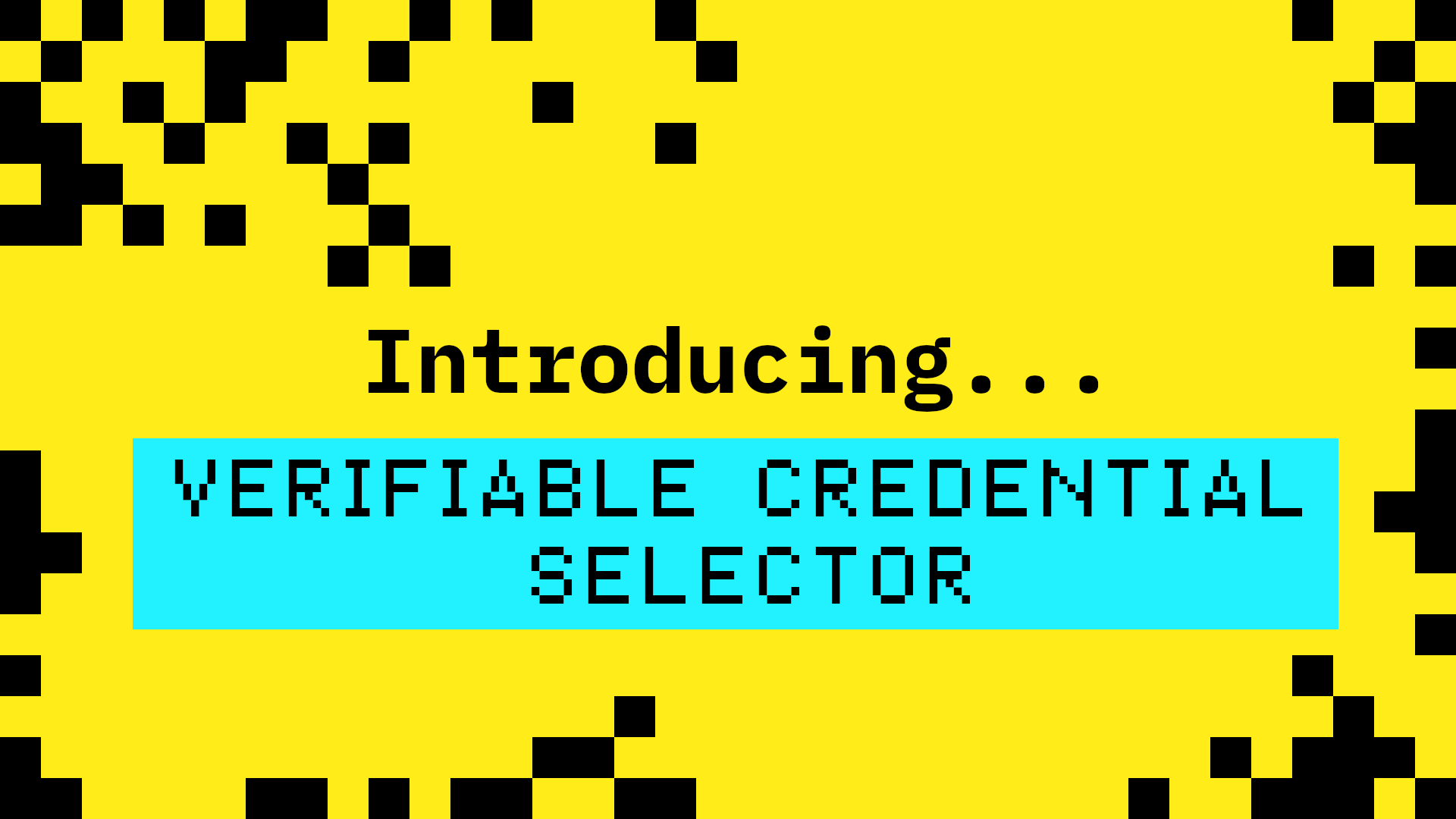Announcing the Verifiable Credential Selector